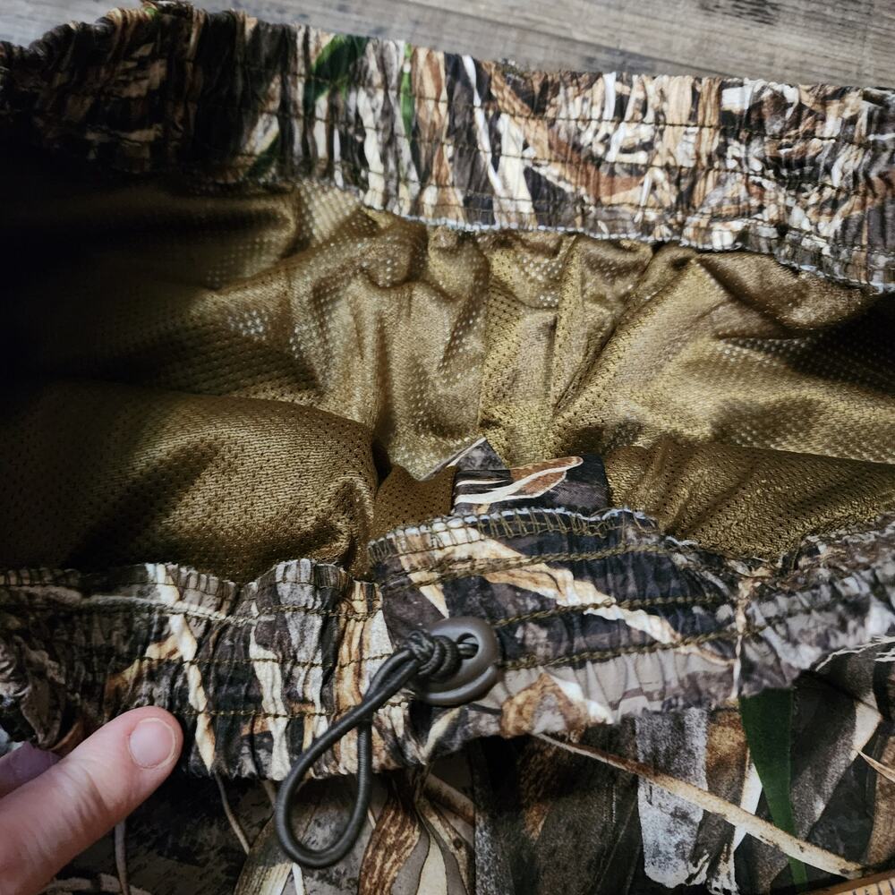 Drake Waterfowl elastic waterproof over pants hunting camo men size L - Picture 9 of 11